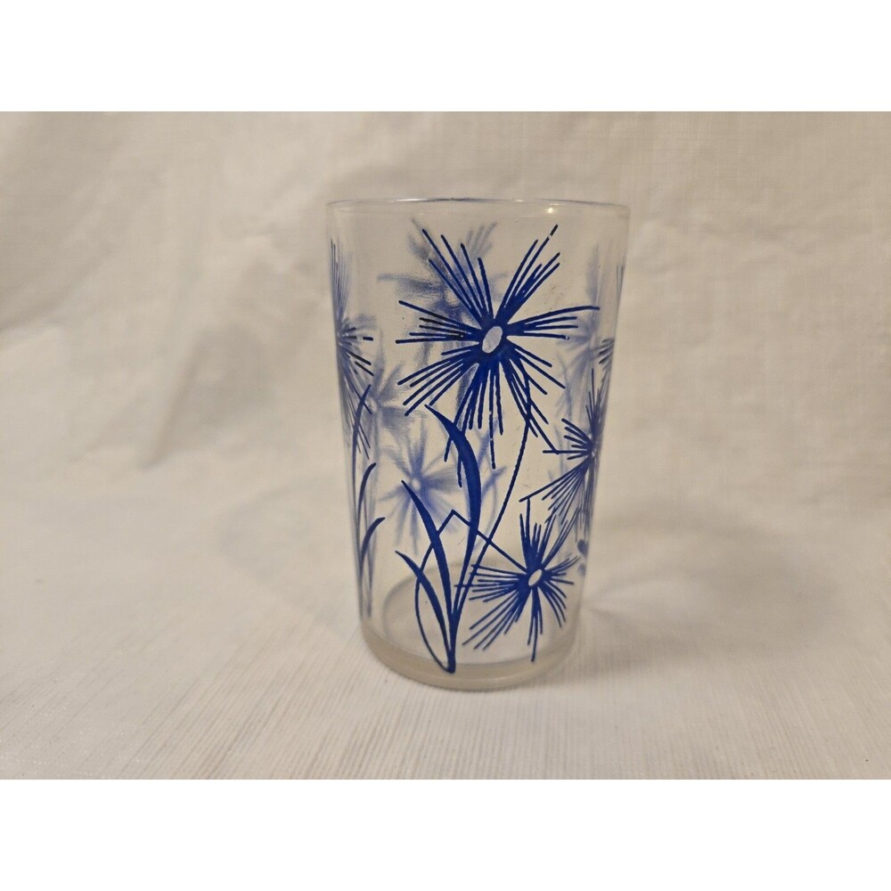 Swanky Swig Cornflower #2 Navy Dark Blue Kraft 1940 Glasses